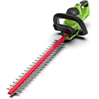 Greenworks Cortacercos con batería G40HT (Li-Ion 40V 61cm longitud de corte 27mm espacio entre dientes 3000 cortes-min…